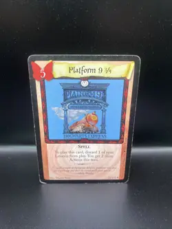 Harry potter trading card game tcg basic platform 9 3/4 32/116 rare - Image 1