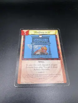 Harry potter trading card game tcg basic platform 9 3/4 32/116 rare - Image 2