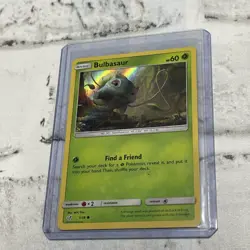 POKEMON DETECTIVE PIKACHU BULBASAUR 1/18 HOLO POKEMON 2019 EX/NM CARD - Image 1