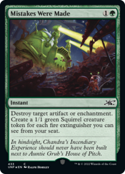 Mistakes Were Made (433 Galaxy) FOIL Unfinity NM Instant Common CARD ABUGames - Image 1