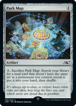 Park Map (190) FOIL Unfinity NM Artifact Common MAGIC GATHERING CARD ABUGames - Image 1