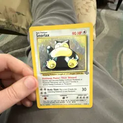 Pokemon Snorlax Jungle Rare Holo Card 11/64 90 HP Basic English - Image 2