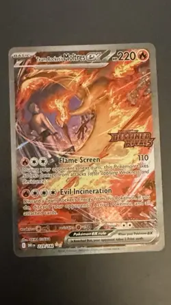 Team Rocket's Moltres ex - Destined Rivals Stamp 229/182 Miscellaneous Cards & - Image 1
