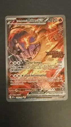 Team Rocket's Moltres ex - Destined Rivals Stamp 229/182 Miscellaneous Cards & - Image 3