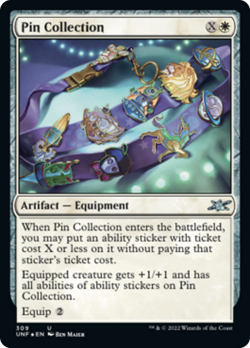 Pin Collection (309 Galaxy) FOIL Unfinity NM Artifact Uncommon MTG CARD ABUGames - Image 1