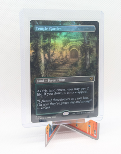 MTG - Temple Garden - FOIL Borderless Rare #351 - Lorwyn Eclipsed NM - Image 1