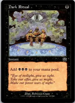 MTG Magic The Gathering Dark Ritual Mercadian Masques Played See Scan M - Image 1