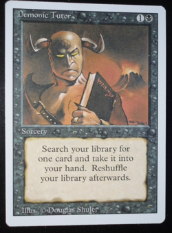 Demonic Tutor Revised Edition NM Near Mint MTG Magic the Gathering - Image 1