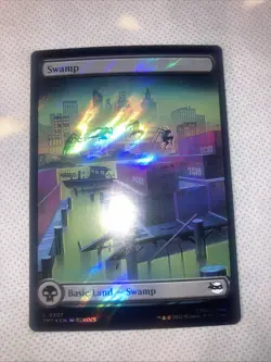 Magic The Gathering TMNT Swamp 0307 Surge Foil - Image 1