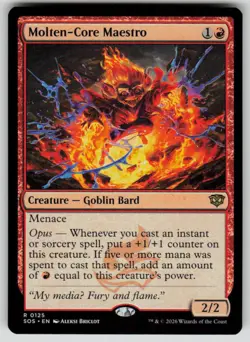 Molten-Core Maestro Rare Secrets of Strixhaven 125 MTG Near Mint 2026 - Image 1