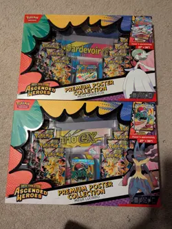 Pokemon Ascended Heroes Premium Poster Collection Gardevoir & Lucario (Set OF 2) - Image 1