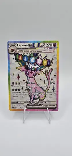 Pokemon TCG Espeon EX Prismatic Evolutions Black Start Promo 175 NM - Image 1
