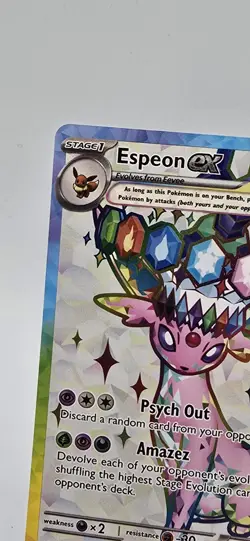 Pokemon TCG Espeon EX Prismatic Evolutions Black Start Promo 175 NM - Image 2