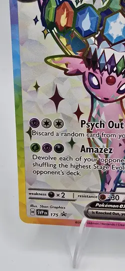 Pokemon TCG Espeon EX Prismatic Evolutions Black Start Promo 175 NM - Image 5