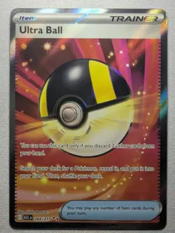 Ultra Ball 264/217 Ultra Rare Ascended Heroes Pokemon Near Mint - Image 1