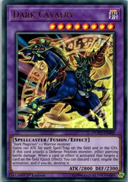 Yugioh Dark Cavalry DUPO-EN002 1st Edition Ultra Rare NM - Image 1