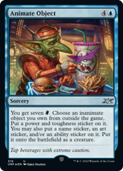 Animate Object (319 Galaxy) FOIL Unfinity NM Sorcery Uncommon MTG CARD ABUGames - Image 1
