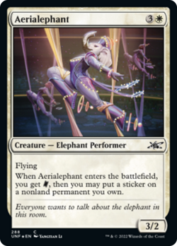 Aerialephant (288 Galaxy) FOIL Unfinity NM Creature Common MAGIC CARD ABUGames - Image 1