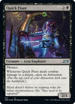 Quick Fixer (371 Galaxy) FOIL Unfinity NM Creature Uncommon MAGIC CARD ABUGames - Image 1