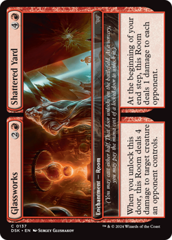 Glassworks // Shattered Yard (REGULAR) x1 - MTG DSK #137 - Image 1