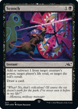 Scooch (377 Galaxy) FOIL Unfinity NM Instant Common MAGIC MTG CARD ABUGames - Image 1