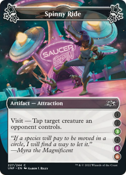 Spinny Ride (3-5-6) FOIL Unfinity NM Artifact Common MAGIC MTG CARD ABUGames - Image 1