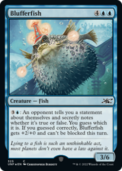 Blufferfish (325 Galaxy) FOIL Unfinity NM Creature Common MAGIC CARD ABUGames - Image 1