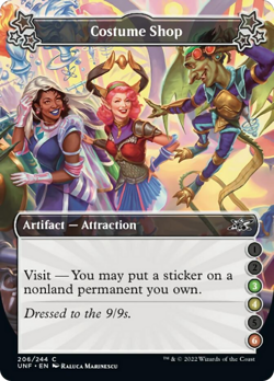 Costume Shop (3-4-6) FOIL Unfinity NM Artifact Common MAGIC MTG CARD ABUGames - Image 1
