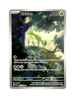 Virizion 095/086 SV: White Flare Illustration Rare Holo Pokemon TCG Card NM - Image 1