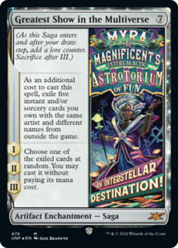 Greatest Show in the Multiverse (475 Galaxy) FOIL Unfinity NM CARD ABUGames - Image 1