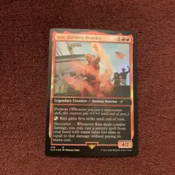 Ken Burning Brawler Secret Lair Street Fighter Foil Edition NM Unplayed MTG Card - Image 1