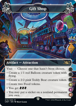 Gift Shop (4-5-6) FOIL Unfinity NM Artifact Rare MAGIC GATHERING CARD ABUGames - Image 1