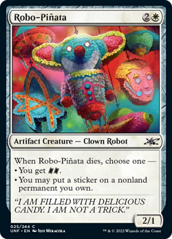 Robo-Pinata (25) FOIL Unfinity NM Creature Common MAGIC GATHERING CARD ABUGames - Image 1