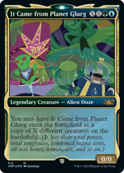 It Came from Planet Glurg (512 Showcase Galaxy) FOIL Unfinity NM CARD ABUGames - Image 1