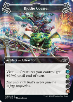 Kiddie Coaster (2-3-6) FOIL Unfinity NM Artifact Common MAGIC MTG CARD ABUGames - Image 1
