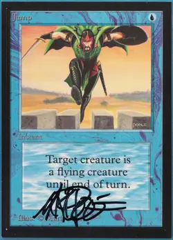 Jump Collectors' Edition NM Blue Common SIGNED MAGIC CARD (ID# 402761) ABUGames - Image 1