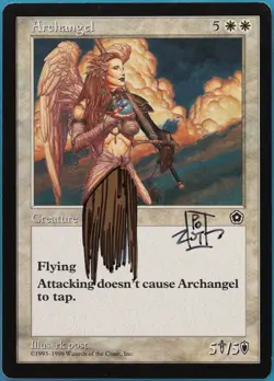 Archangel Portal Second Age NM ARTIST ALTERED SIGNED MTG CARD (415044) ABUGames - Image 1