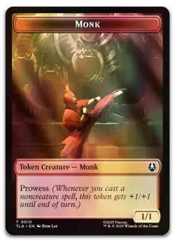 Monk // Food (0021) Double-Sided Token (Foil) NM Avatar: The Last Airbender - Image 1
