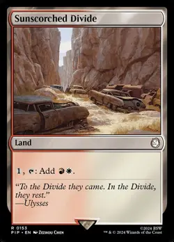 NM Sunscorched Divide, MTG, Fallout, Magic the Gathering, 153 - Image 1
