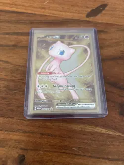Pokemon TCG Mew EX Metal Gold NM 205/165 Scarlet & Violet 151 Promo Card - Image 1