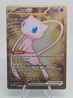 Pokemon Mew ex - 151 Gold Promo Metal Card Scarlet Violet 205/165 - English - Image 2