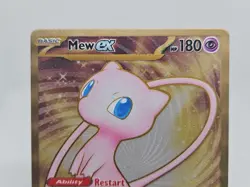 Pokemon Mew ex - 151 Gold Promo Metal Card Scarlet Violet 205/165 - English - Image 3