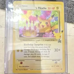 Pokemon ______'s Pikachu Wotc Promo 24/53 Holo 50 HP Basic Vintage Card - Image 1