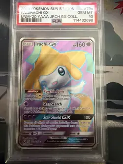 Jirachi GX 79a | 2019 Pokemon Unified Minds Full Art Collection ⭐ Gem Mint 10 - Image 1