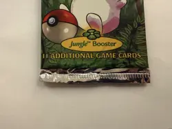 Vintage Pokemon Jungle Booster Pack Wigglytuff Art Sealed WOTC - Image 3