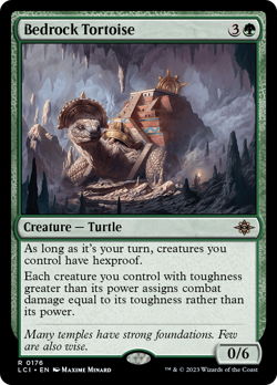 Bedrock Tortoise (REGULAR) x1 - MTG The Lost Caverns of Ixalan LCI #176 - Image 1