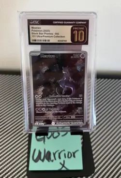 Pokemon SV Black Star Promos - EN Mewtwo Pristine #052 CGC 10 PRISTINE (POP 179) - Image 1