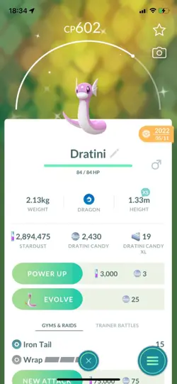 Pokemon Go Shiny Dratini - Image 1