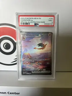 Charizard Ex Special Illustration Rare Pokemon Mew En-151 199/165 PSA 9 - Image 1