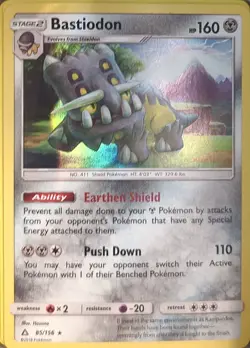 Pokemon Ultra Prism Holo Bastiodon 85/156 Holo R NM - Image 1